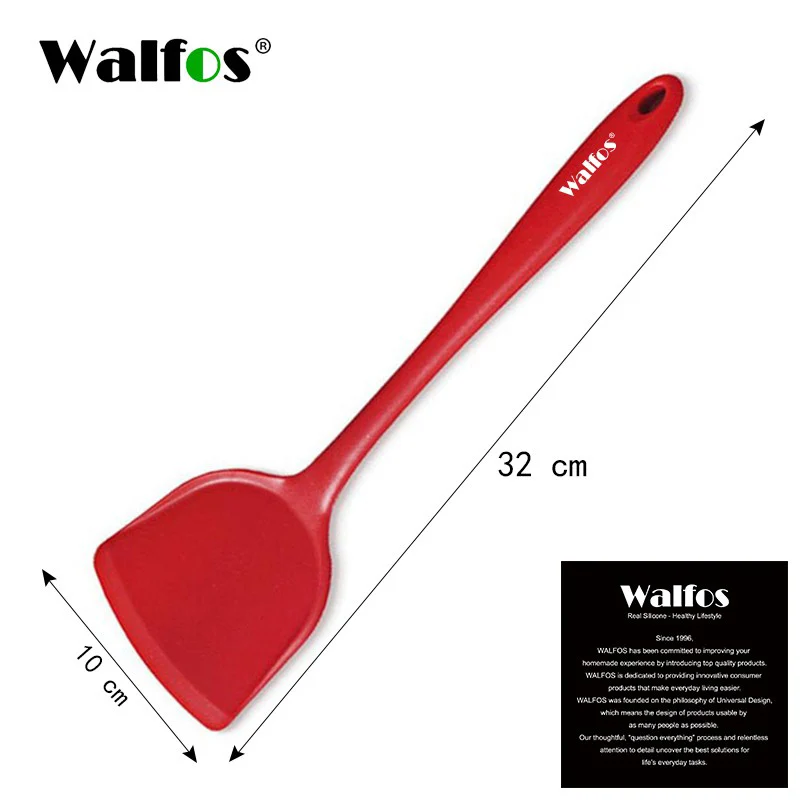 WALFOS Silicone Spatula Cooking Utensils Steak Egg Turner Shovel Non-stick Heat-Resistant Frying Pan Spatula Kitchen Accessories