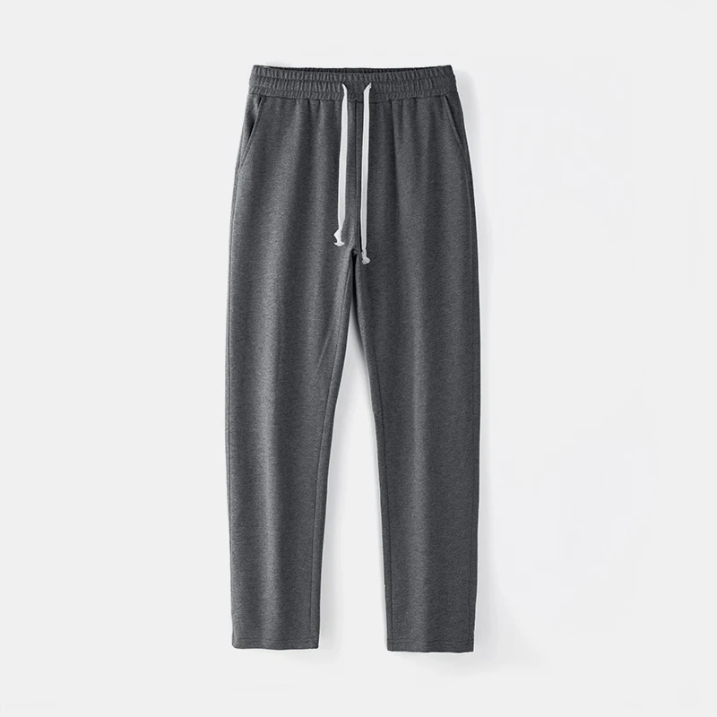 Moletom longo reto solto preto masculino, calça jogger fitness, calça esportiva ao ar livre, casual, outono inverno, 100 algodão