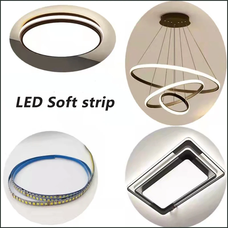 Esnek 2835 SMD 200D tek renkli çift renk LED şerit, sabit akım oturma odası tavan ışıkları, ile çalışmak LED D