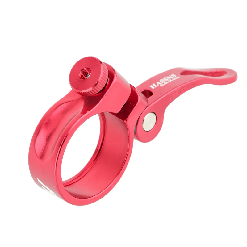 HASSNS Seatpost Clamp Quick Release Seat Close Bicycle Saddle Closure Mtb 31.8 34.9MM Bike Frame Clip for 27.2/31.6mm Seat Tube