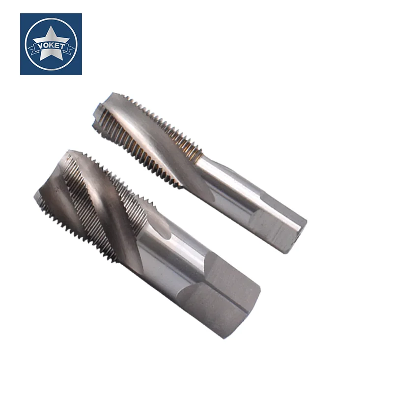 

VOKET HSSE Inch Parallel Threaded Teeth Spiral Screw Tap PS P S G 1/8-28 1/4-19 3/8-19 1/2-14 3/4-14 Thread Screw Pipe Taps