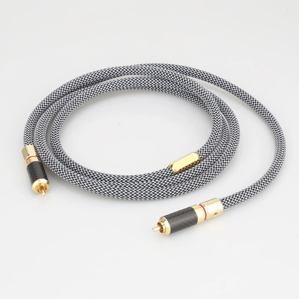 

Audiocrast VD601+XW62 High Quality Silver Plated Digital Coaxial Audio Cable HIFI Audio digital RCA CABLE