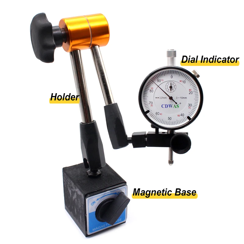 Dial Indicator Magnetic Table Holder Dial Gauge Micrometer Measuring Tool Magnetic Stand Base Indicator Measurement Tools