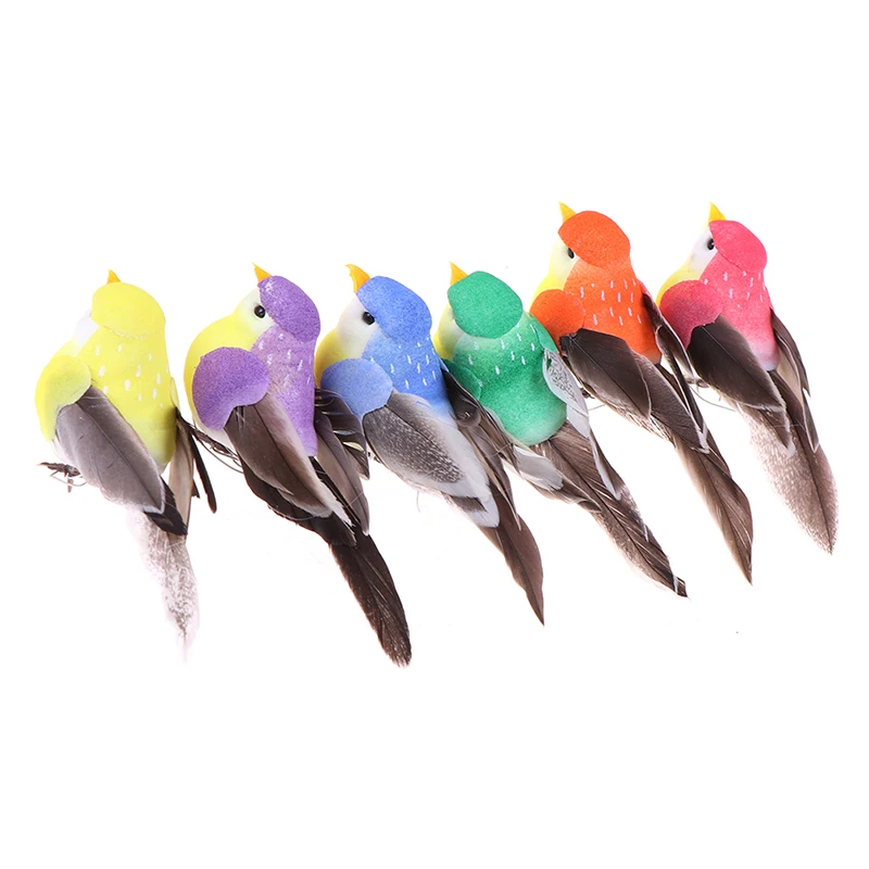 

1X Fake Bird Simulation Artificial Feather Dove Feather Decor Venue Ornament