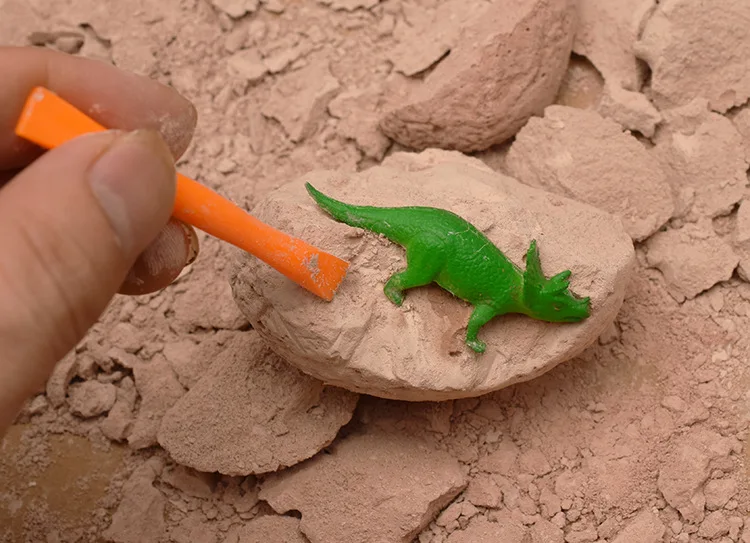 Juguetes Educativos de excavación de fósiles de dinosaurio, juguete de excavación arqueológica, modelo de ensamblaje DIY, regalos para niños,