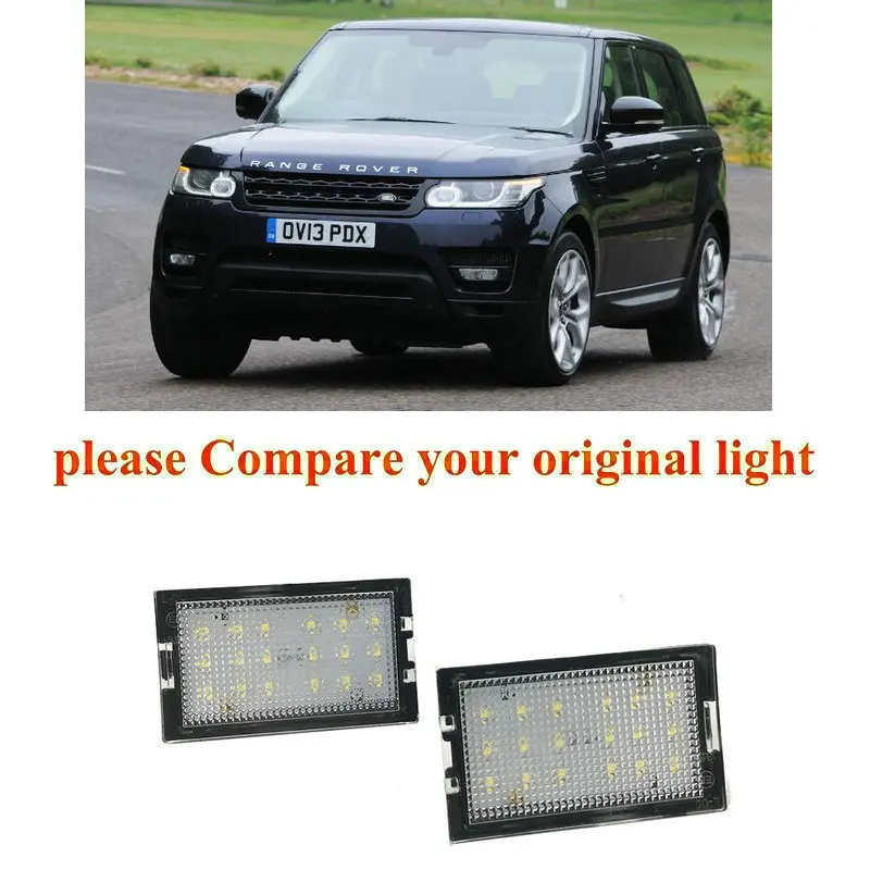 

2pc Car Accessories Special Car License Plate Light Lamp For Land Rover/Range Rover Sport (L320) 2005-2013 canbus error free