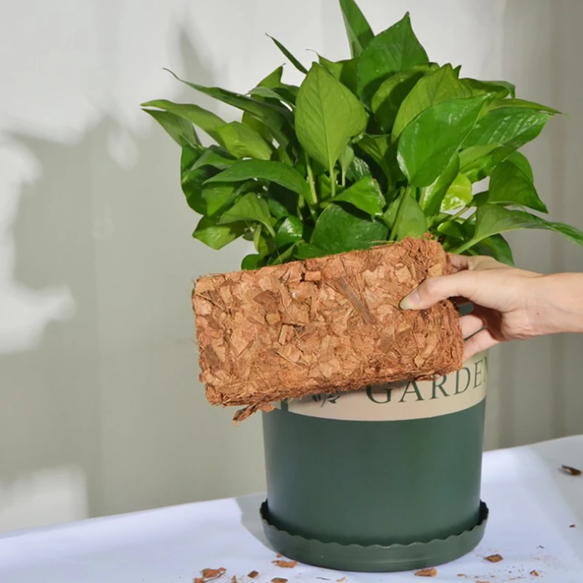 500g Green Natural Plant Coconut Shell Brick Universal Organic Nutrient Soil Coarse Grain Coconut Brick For Garden Vegetable