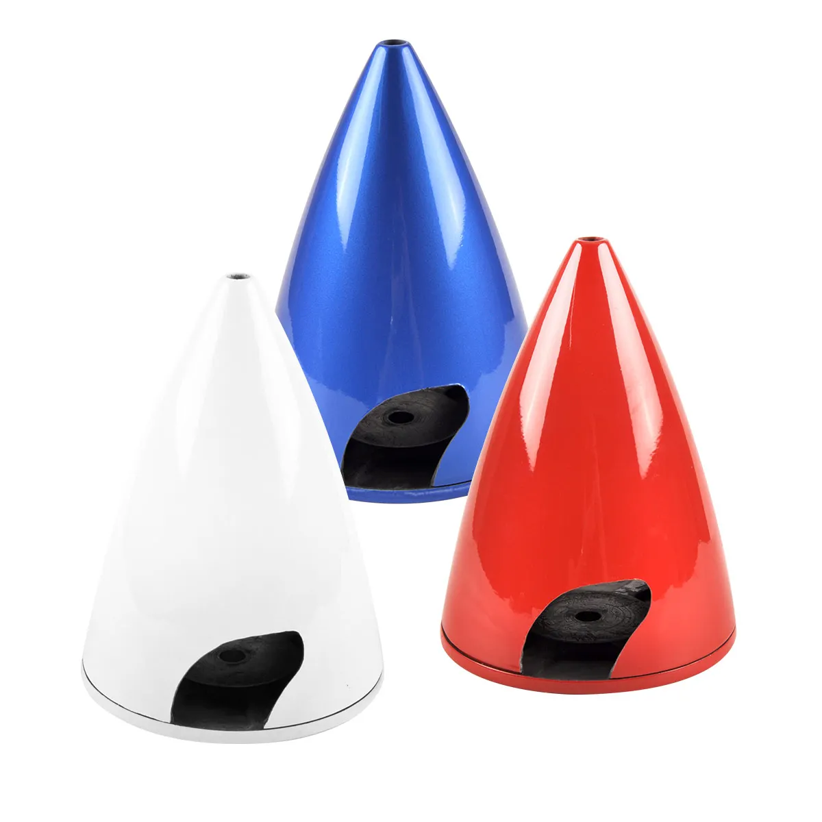 3/3.5/4/4.5inch Carbon Fiber Spinner Prop Cone For RC Gasoline Airplane Blue White Red