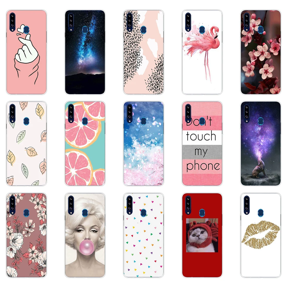 F Case For Samsung Galaxy a20s 20 20E Case cover Silicon soft tpu coque on For Samsung A20s A 20s a207 SM-a207f bumper copas