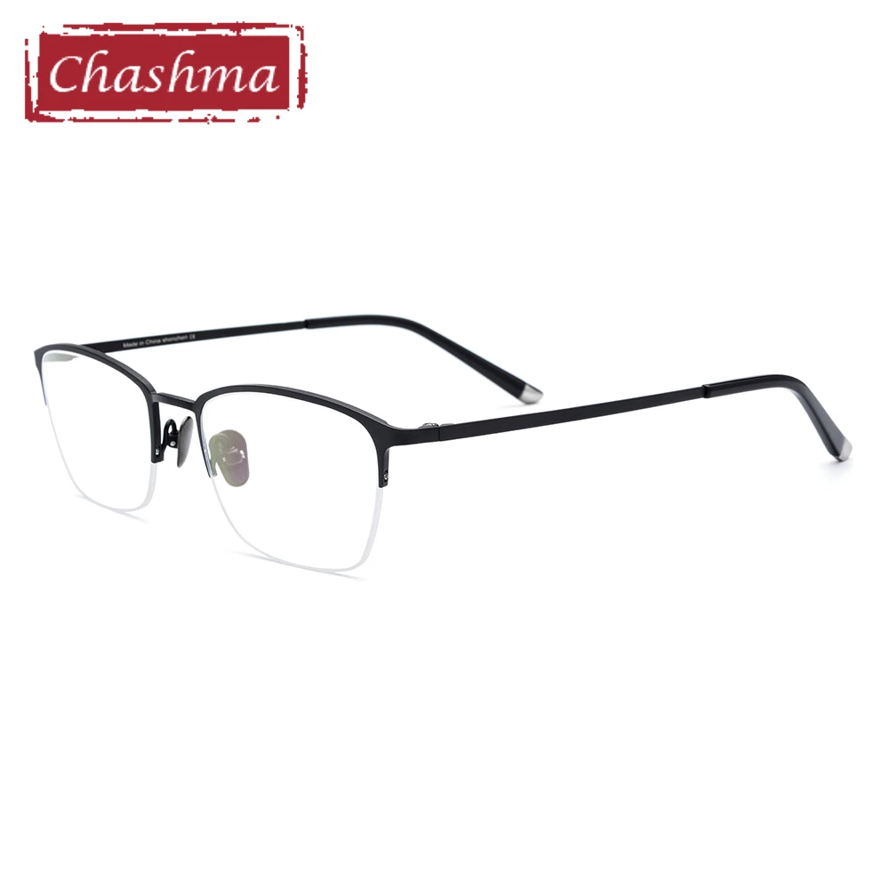 Chashma Prescription Glasses Men Eyewear Optical Frame Ultra Light Pure Titanium High End Spectacles for Myopia Presbyopia Lens