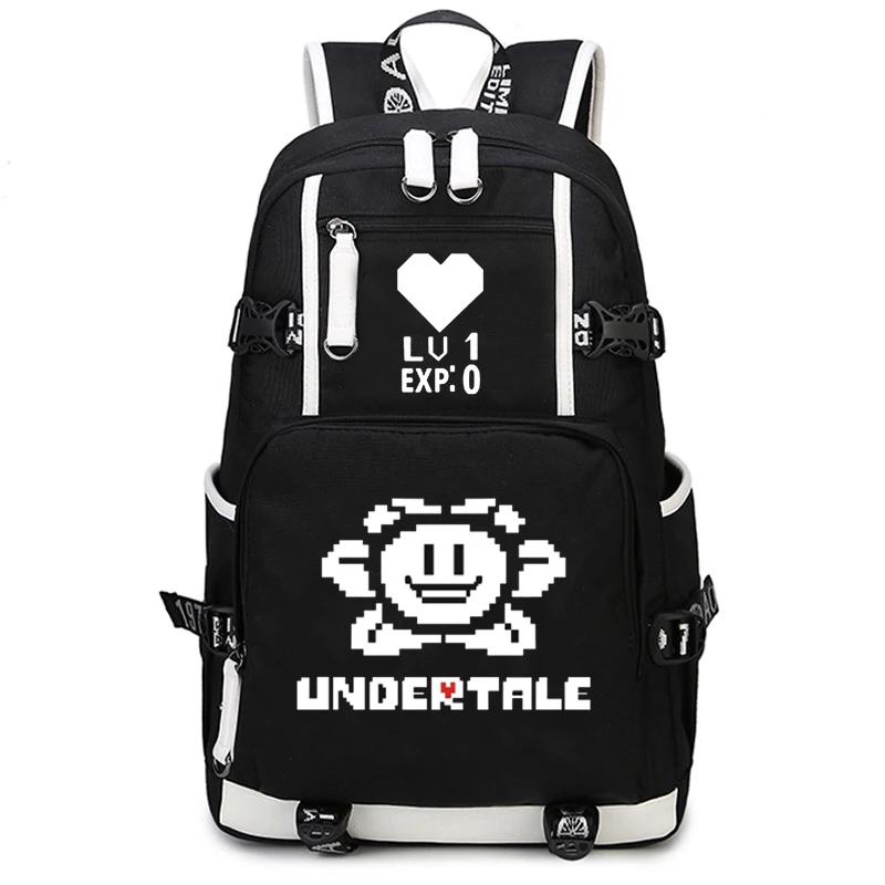 New Undertale Backpack Teenager Girls Boys School Bag Multifunction USB Charging Bags Men Travel Laptop Bags Backpack Mochila