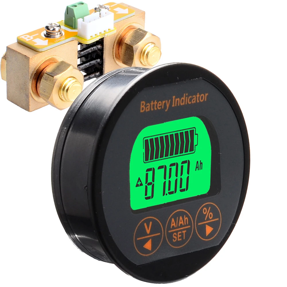 Baterii Tester pojemności DC8-80V 50A 100A 350A TR16 wskaźnik naładowania baterii amperomierz woltomierz do Li-ion baterie litowe