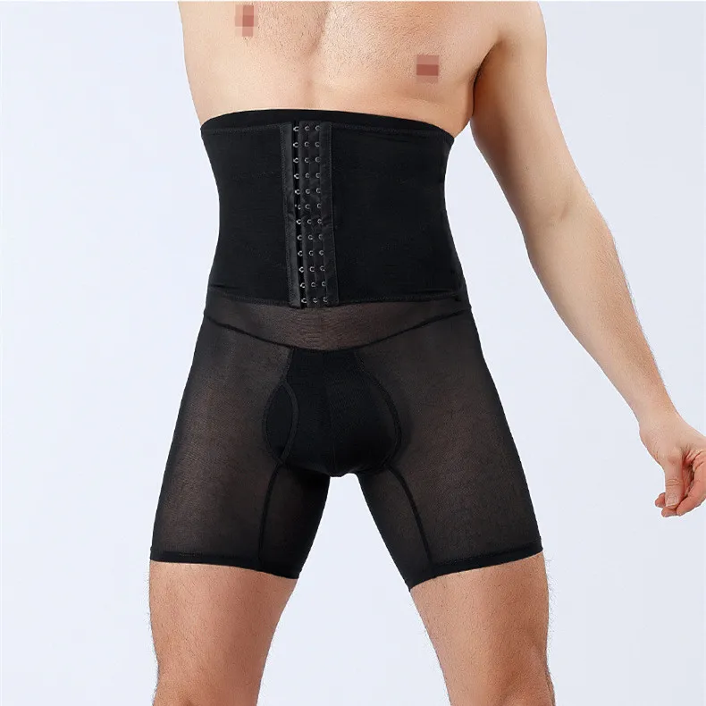 High Waist Men Body Shaper Waist Trainer Slimming Control Panties Modeling Shapewear Compression Underwear Abdomen Belly Shaper