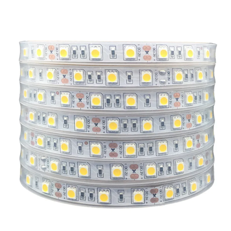 

5m IP67 IP68 Waterproof LED Strip 5050 DC12V Pool Pond In Water Underwater & Outdoor Safety RGB LED Strip 300LEDs 60LEDs/M