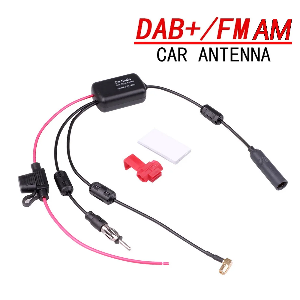 DAB + FM Auto Stereo Antenne Antenne Splitter Kabel Adapter 12V Radio Signal Verstärker Antenne Signal Booster FM/AM Auto Zubehör – Detail 2