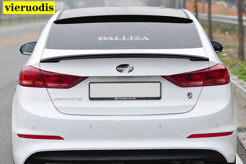 For Hyundai Elantra Spoiler 2016 2017 Car Tail Wing Decoration High Quality ABS Plastic Unpainted Primer Rear Trunk Spoiler