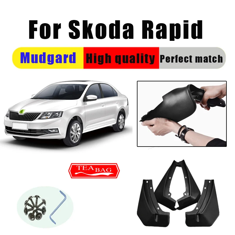 

Mud Flaps For Skoda Rapid 2013-2019 Mudguards Fenders Splash Guards Car Accessories Auto Styline 4 PCS