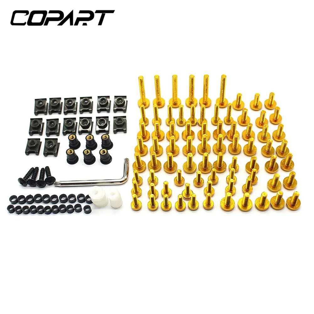 195PCS For Honda CBR600RR CBR900RR CBR929RR CBR1000RR CBR 600RR 900RR 929RR 1000RR 600 F2 F3 F4i Full Fairing Bolt Kits Bodywork