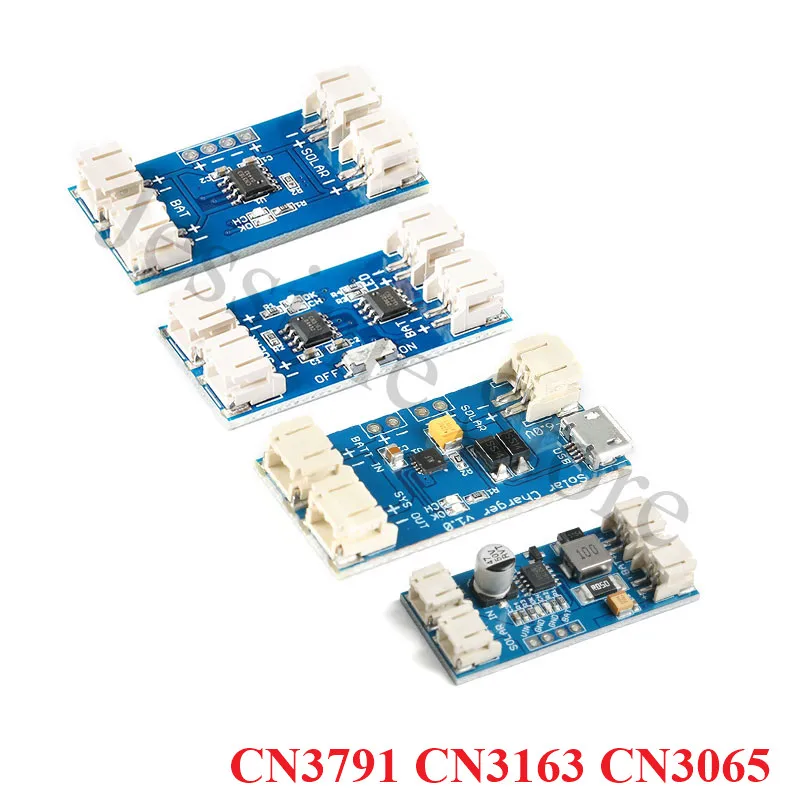 CN3791 CN3163 CN3065 Solar Panel Regulator Controller Module Mini Solar Lipo Lithium Battery Charging Charger Board with Cable