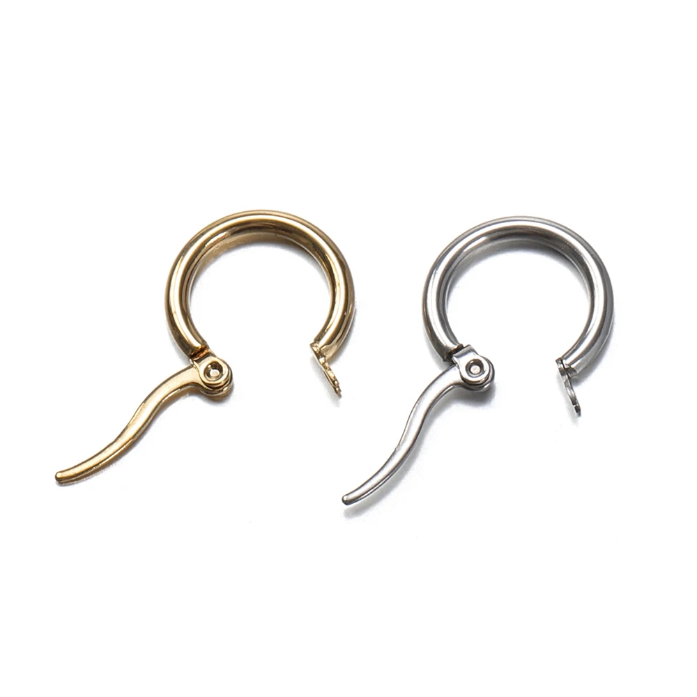10 Stück Gold 316L Edelstahl Offene Ohrringe Kreis 15 20 25 40mm Ohrringhaken Basis Ohrring für Schmuckherstellung Komponenten DIY – Detail 10