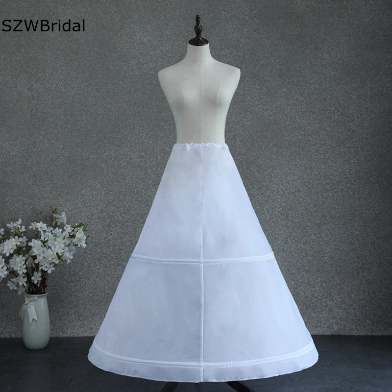 New Arrival White Petticoats 1 Layer 2 Hoop Petticoats Underskirt Ball Gown Wedding Dress Underwear jupon sous robe volume