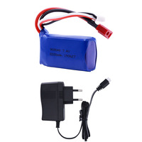 7.4V upgrade Battery with EU Plug charger for Wltoys A959-B A969-B A979-B K929-B RC Car Boat 7.4 V 2200mah battery for A959 cars