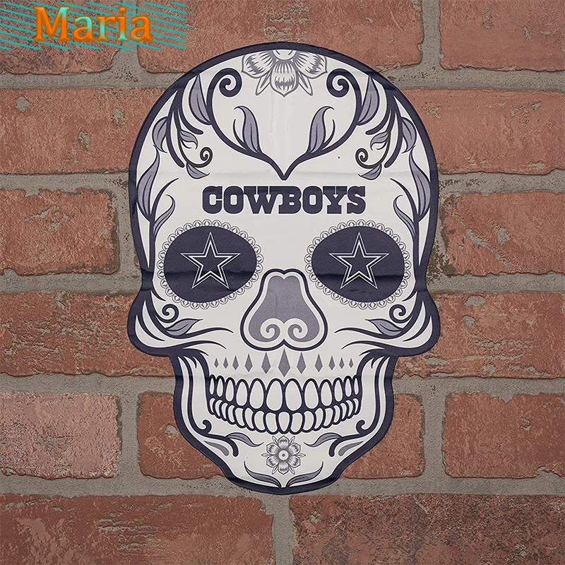 App Icon Cowboys Unisex Outdoor Trail Dia De Los Muertos Skull Helmet Decal Car Accessories Decoration