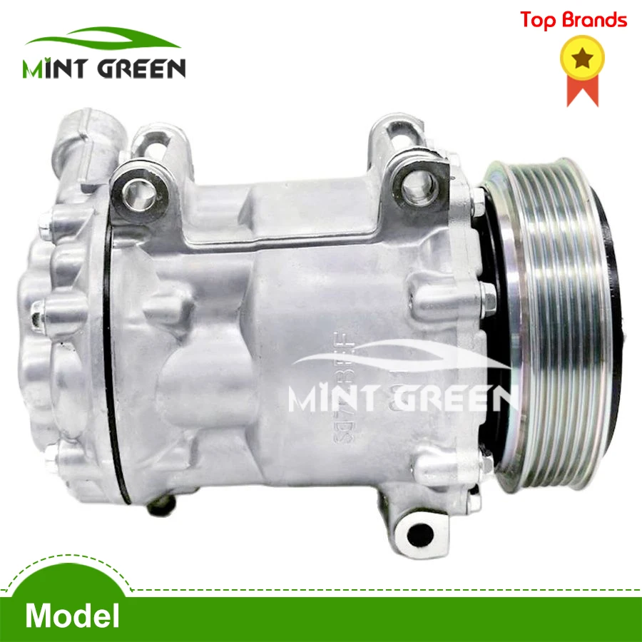 

7C16 For Peugeot 407 Citroen C5 AC Compressor 6453WY 9656572680 6453RG 9648238480 6453RA 9660555380