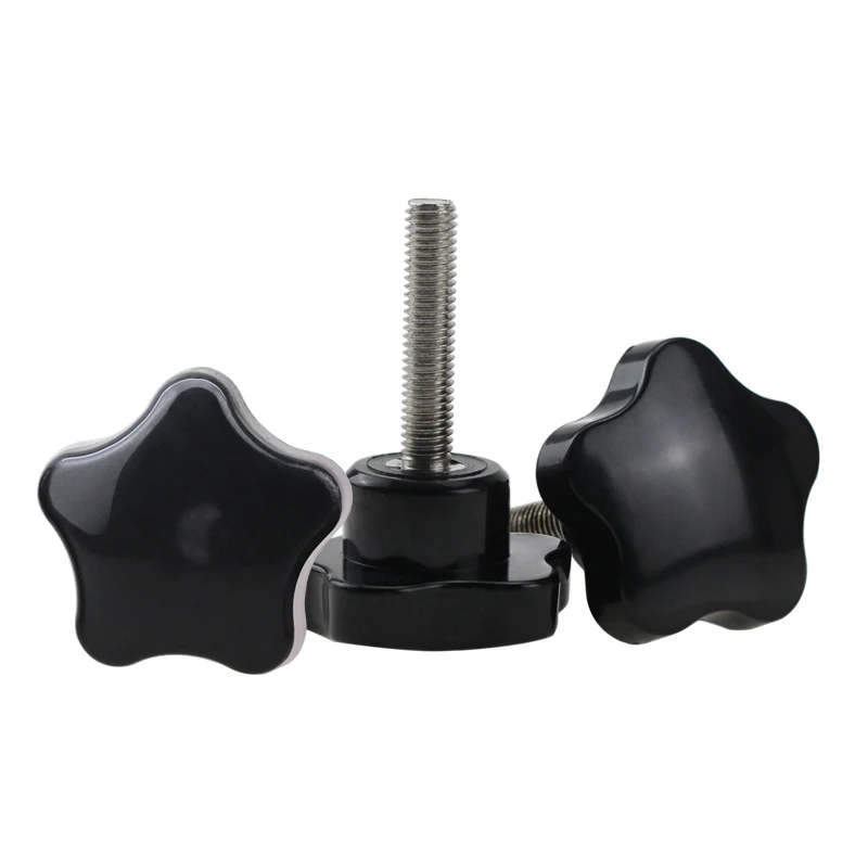 

M5 M6 M8 M10 Star Shape Thread Hand Knob Bolt Tightening Plum Bossom Screw