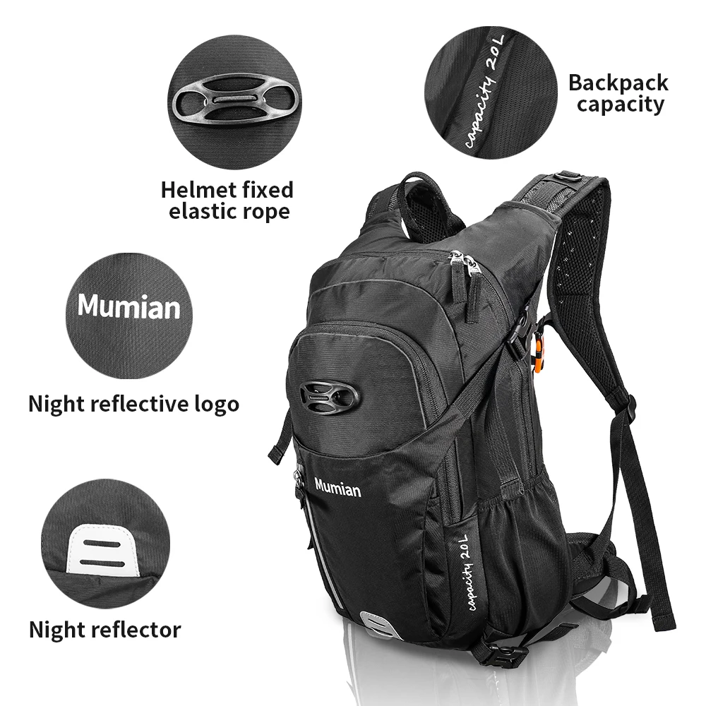 20L Waterproof Bicycle Bag Outdoor Sport Cycling Backpack Breathable Bike Backpack Ultralight Climbing Riding Hydration Backpack