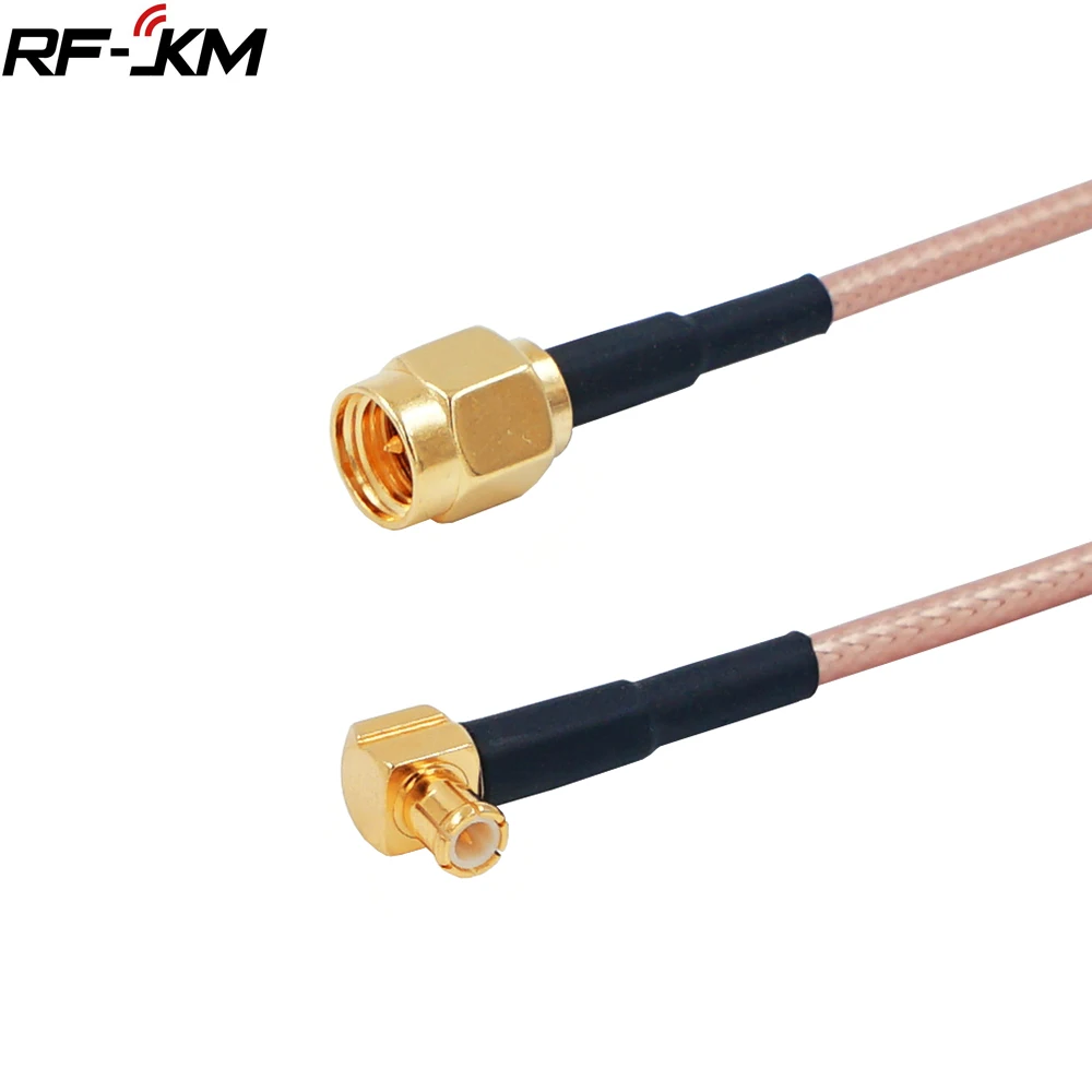 RF coaxial connector SMA Male Plug to MCX Male Right Angle RF Pigtail Cable RG316