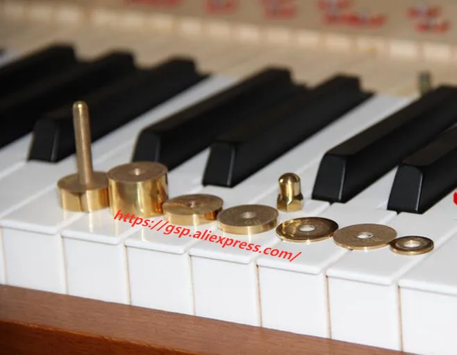 Piano tuning maintenance tool, white key weight gauge (copper/weight 70g) white key weight gauge