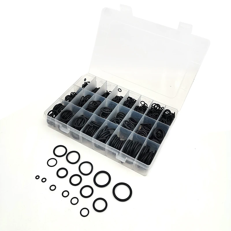 

Universal 1200pcs Seal Ring Kit Nitrile Rubber O-Ring Gasket Sealing Ring Thickness 1.5mm 2.4mm 3.1mm