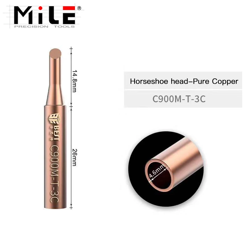 MILHA 5 pçs/set Bico de Solda de Oxigênio-Cobre Livre de Solda De Solda Ponta do Ferro Sem Chumbo-Livre Não-Stick de Lata Kit de Ferramentas de Ponta Diamagnético DIY
