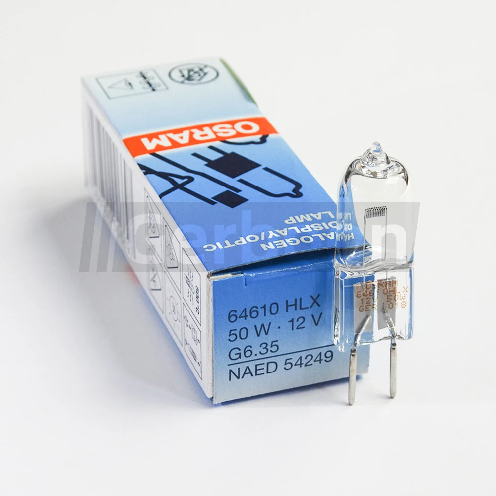 Imagem -04 - Hlx 50w 12v G6.35 Naed 54249 3350k 1600lm Display de Halogênio Lâmpada Óptica Lâmpada de Fenda Microscópio Lâmpada Lâmpada Fonte de Luz Fria 64610