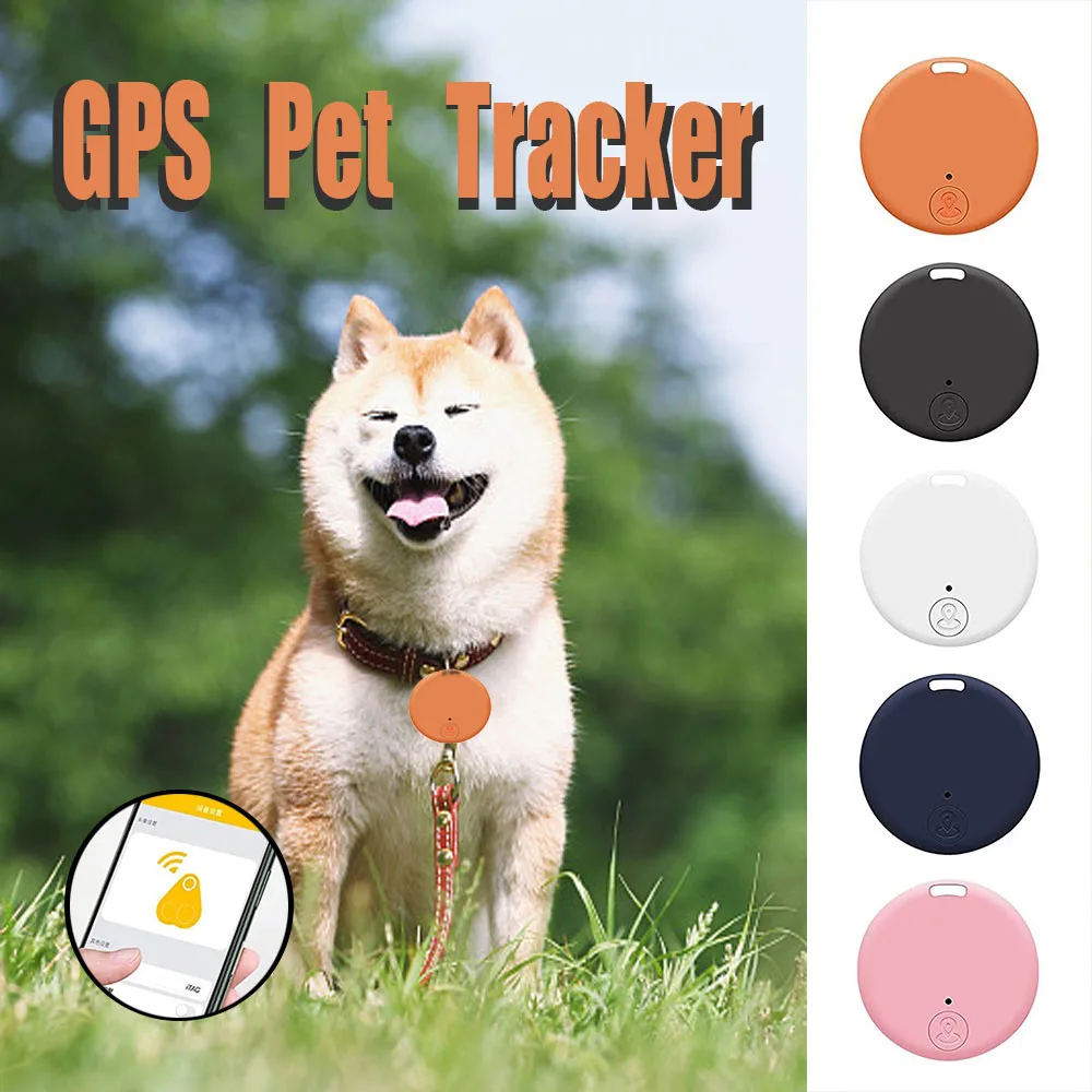 Wireless GPS Pet Tracker, Key Finder, Smart Tracker GPS Item Tracking Device, Waterproof Dog Tracker