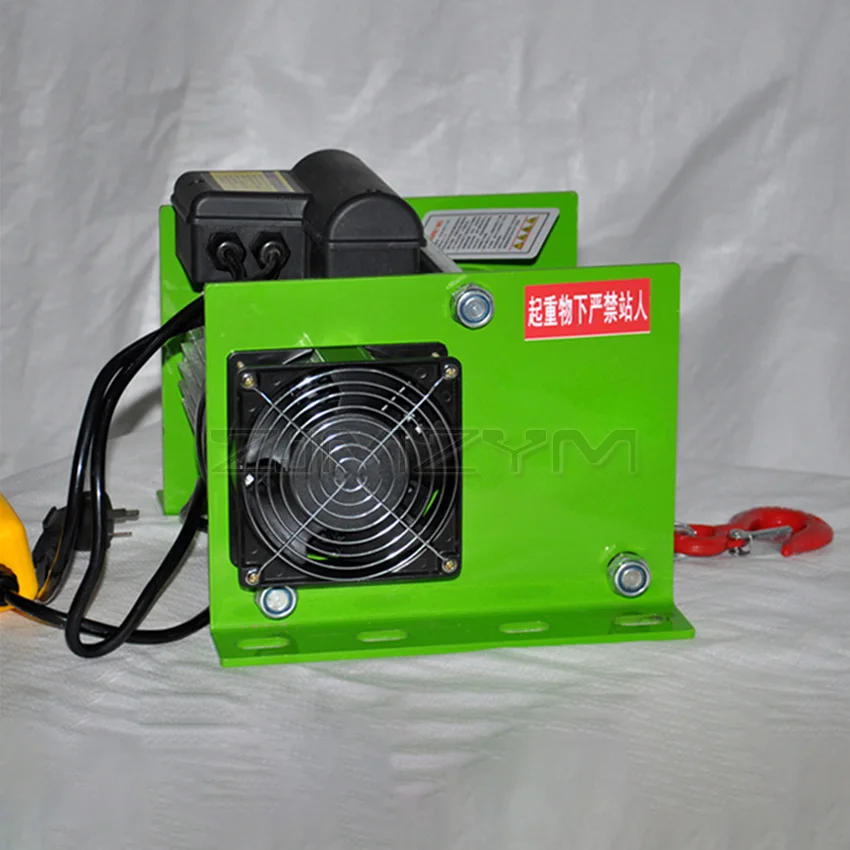 220V/380V Di Động Nhỏ Thắng Cần Trục Hộ Gia Đình Tời Điện Xây Dựng Trang Trí Dây Móc Treo 400/600/800/1000Kg
