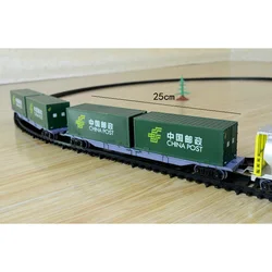 Simulation Electric Train Track Model Supporting Post Carriage Container Chinese Railway Gift Display Boy Toys