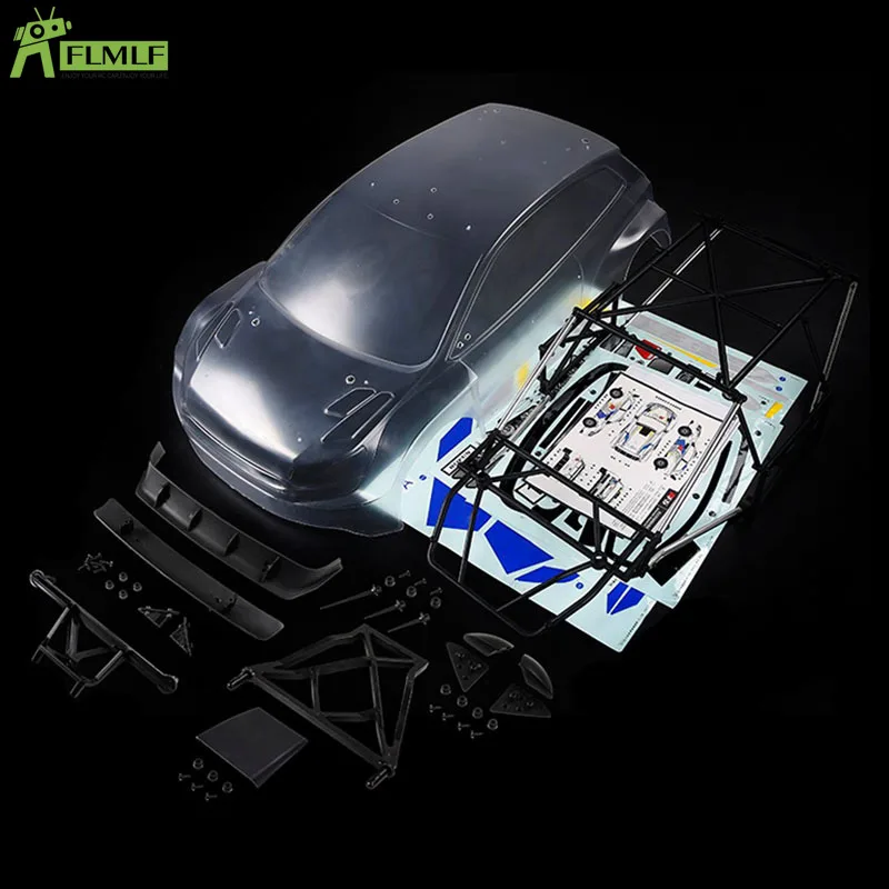 Body Shell Kit with Anti-roll Cage Fit for 1/5 ROVAN ROFUN RF5 WRC Rally Rc Car Games Toys Parts