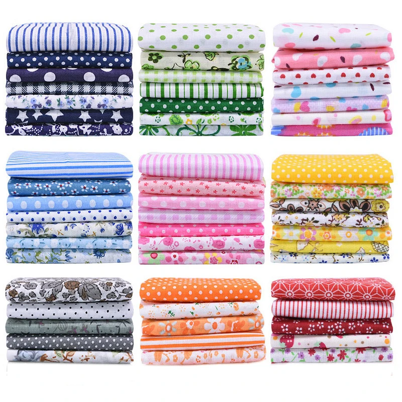 24x25cm Cotton Fabric Printed Cloth Sewing Fabrics For Patchwork Needlework Handmade Material  Dress Children's Cotton Fabric