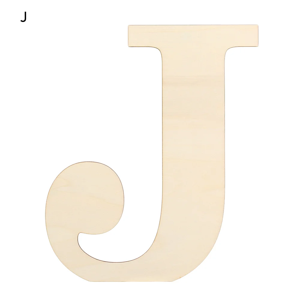 Wedding Home Decoration Party Supplies 30CM Wooden Letters Blank Paintable Unfinished Alphabet DIY Wood Craft
