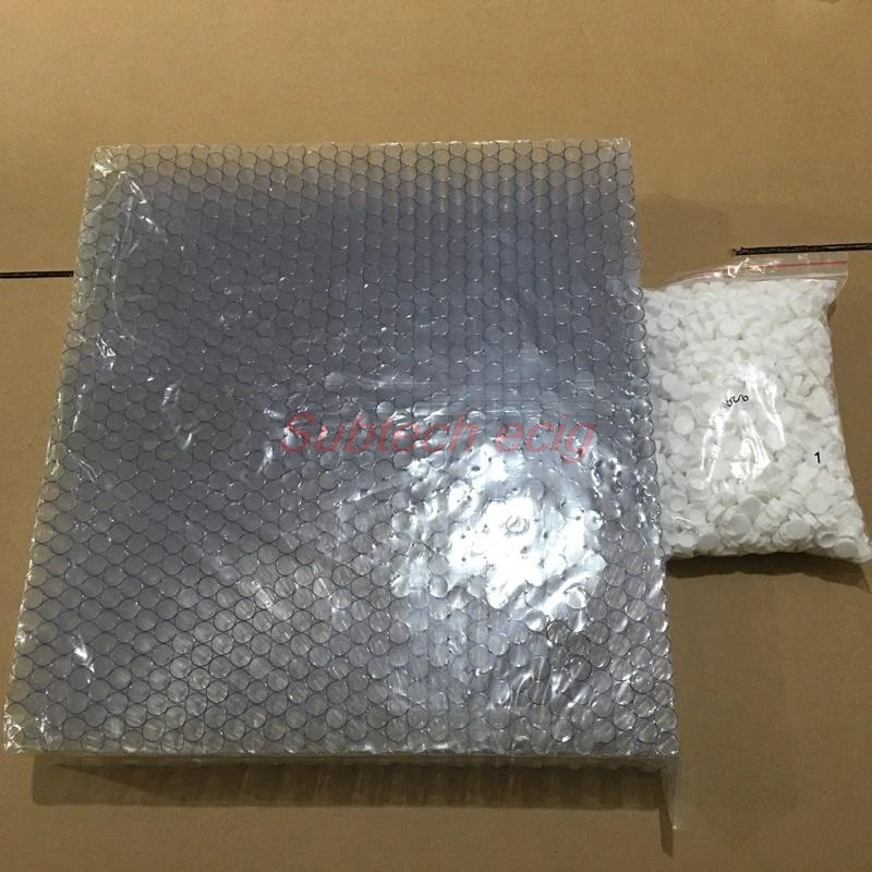 أنابيب بلاستيكية واضحة لحزمة خرطوشة Vape ، ومناسبة لخزان خرطوشة النفط CBD سميكة ، التعبئة والتغليف البلاستيكية ، 100 قطعة ، 13*12*75 مللي متر ، 1.0 مللي #4