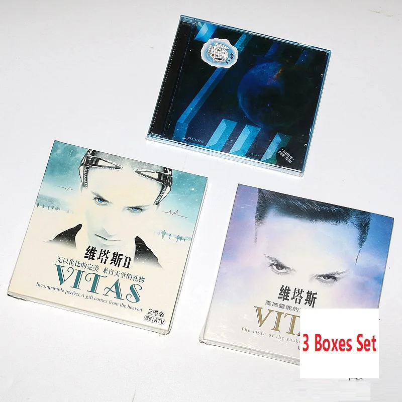 

3 Boxes Pop Music 3 CD DVD MTV Disc Set Russia Music Song Singer Dolphin Sound Prince Vitas Songs Album Christmas Birthday Gift