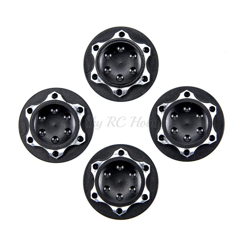 Aluminium Wheel Hub Cover Antidust Cover 17mm HEX Nut for RC 1:8 Model Car Anti-skid Wheel Cover - 4pcs/lot