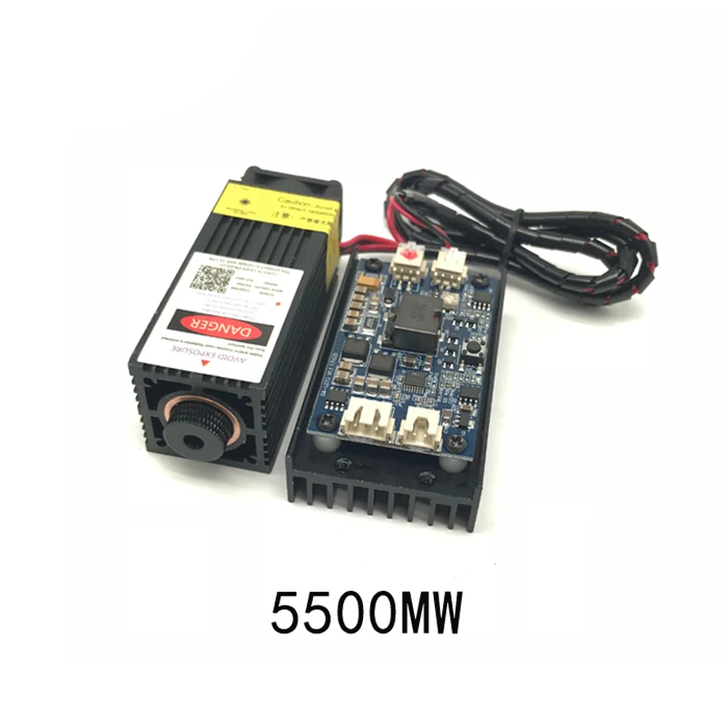 

12v 5500mw laser module 5.5w high power 445nm blue engraving machine accessories with TTL