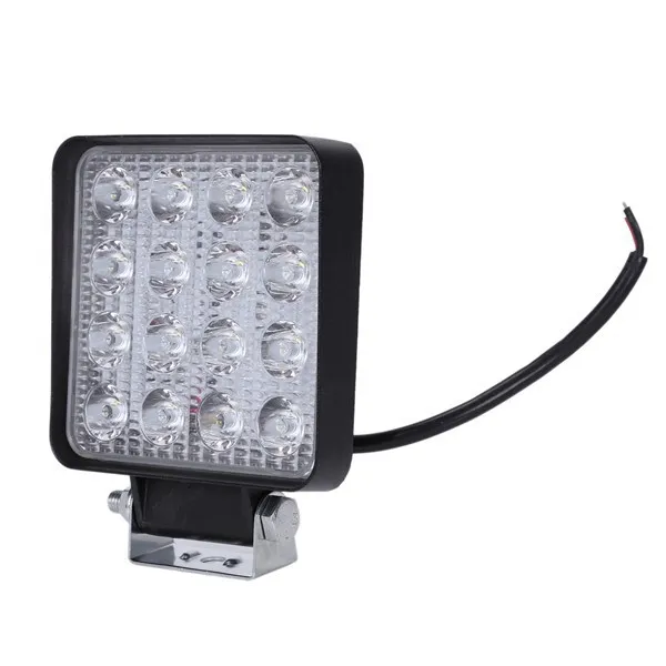 

2 pcs 48W 6000k LED Spot Beam Square Work Lights Lamp Tractor SUV Truck 4WD 12V 24V