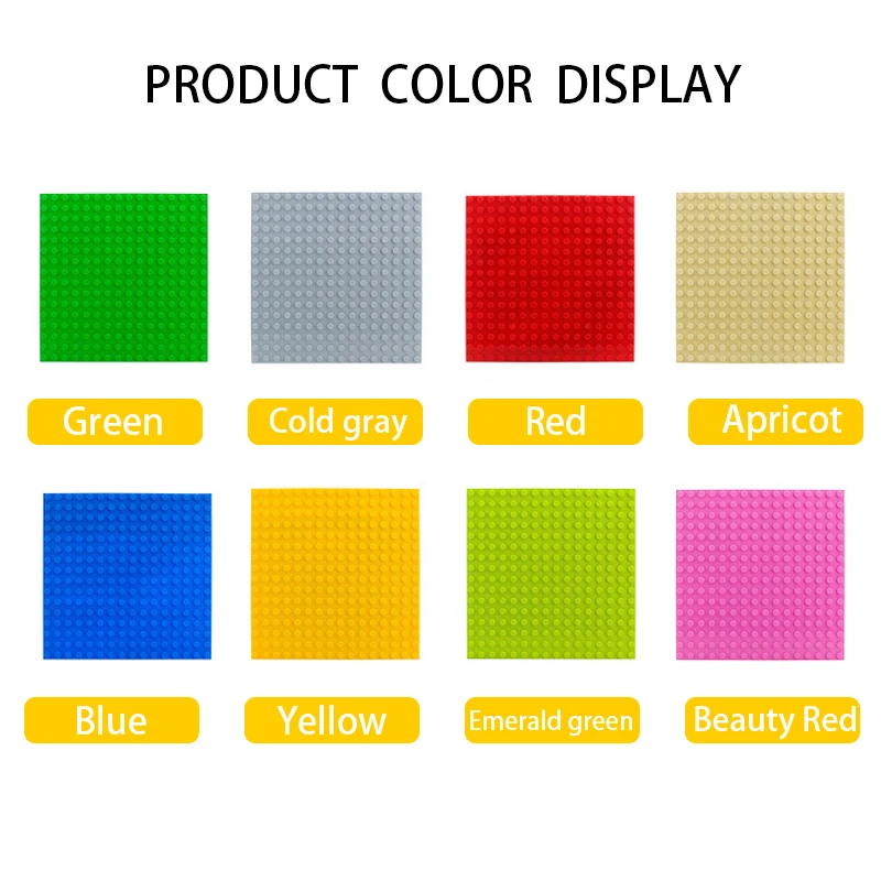 16*16 Dots Base Plates Building Blocks Floor Big Bricks Base Plate Kids DIY Block Plates Children Toy Kids Toys Gift