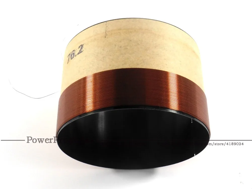 2 uds 76,2 núcleos BASV bobina de voz de graves 76,2mm Subwoofer 8OHM accesorios de altavoz DIY