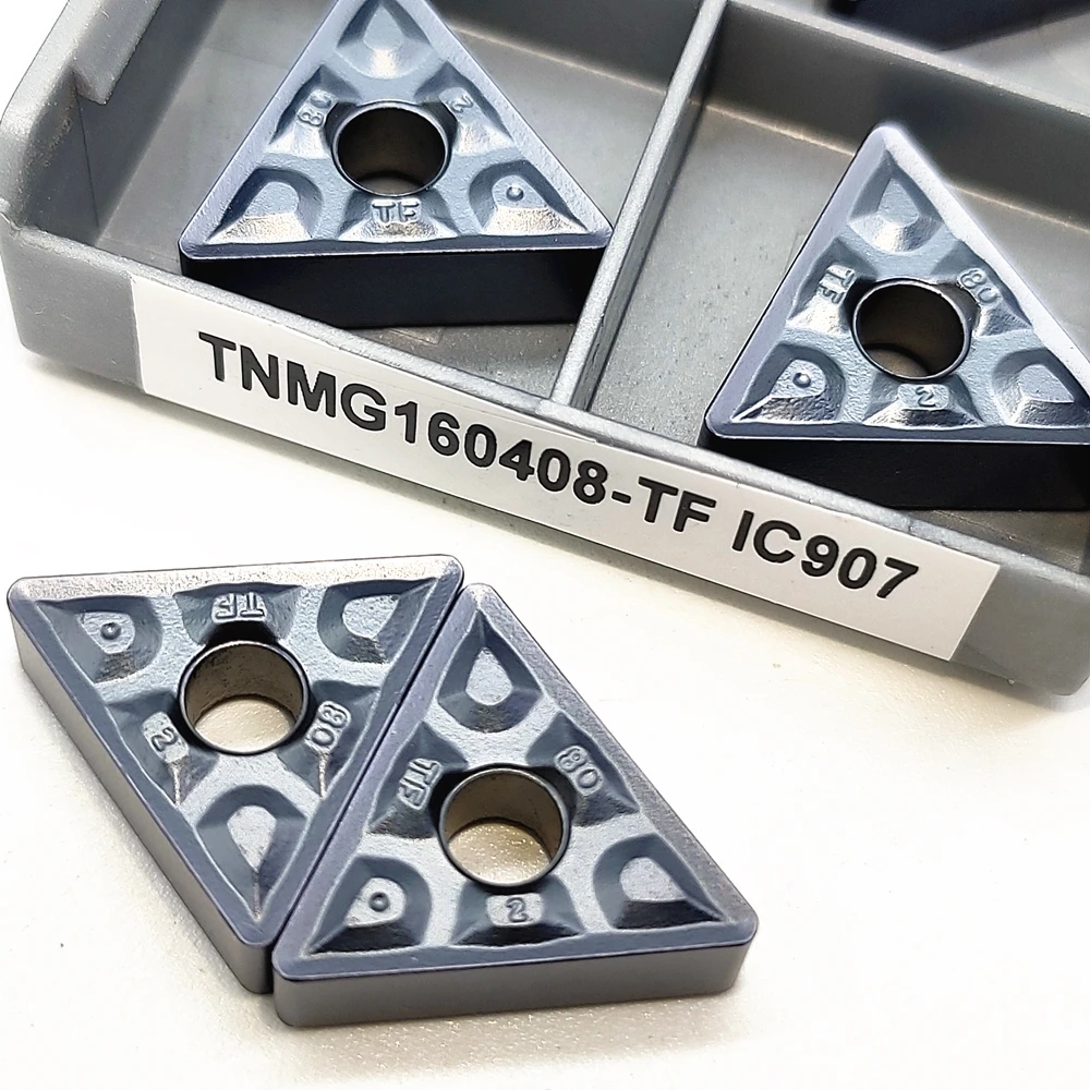 10PCS TNMG160408 TF IC907 IC908 Carbide Insert CNC External Lathe Tool TNMG 160408