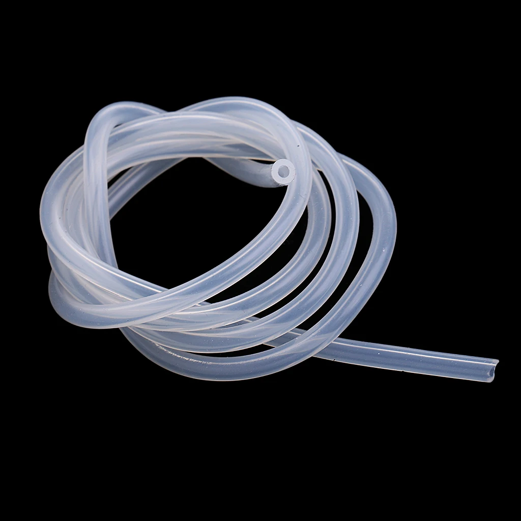 RC Nitro Car Fuel Gasoline Tubing Tube Clear Silicone Hose for 1/8 1/10 1/12 Truck Crawler Accessories, 100mm Long